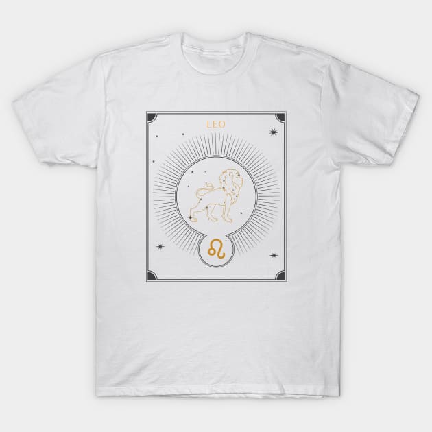 Leo | Astrology Zodiac Sign Design T-Shirt by The Witch's Life